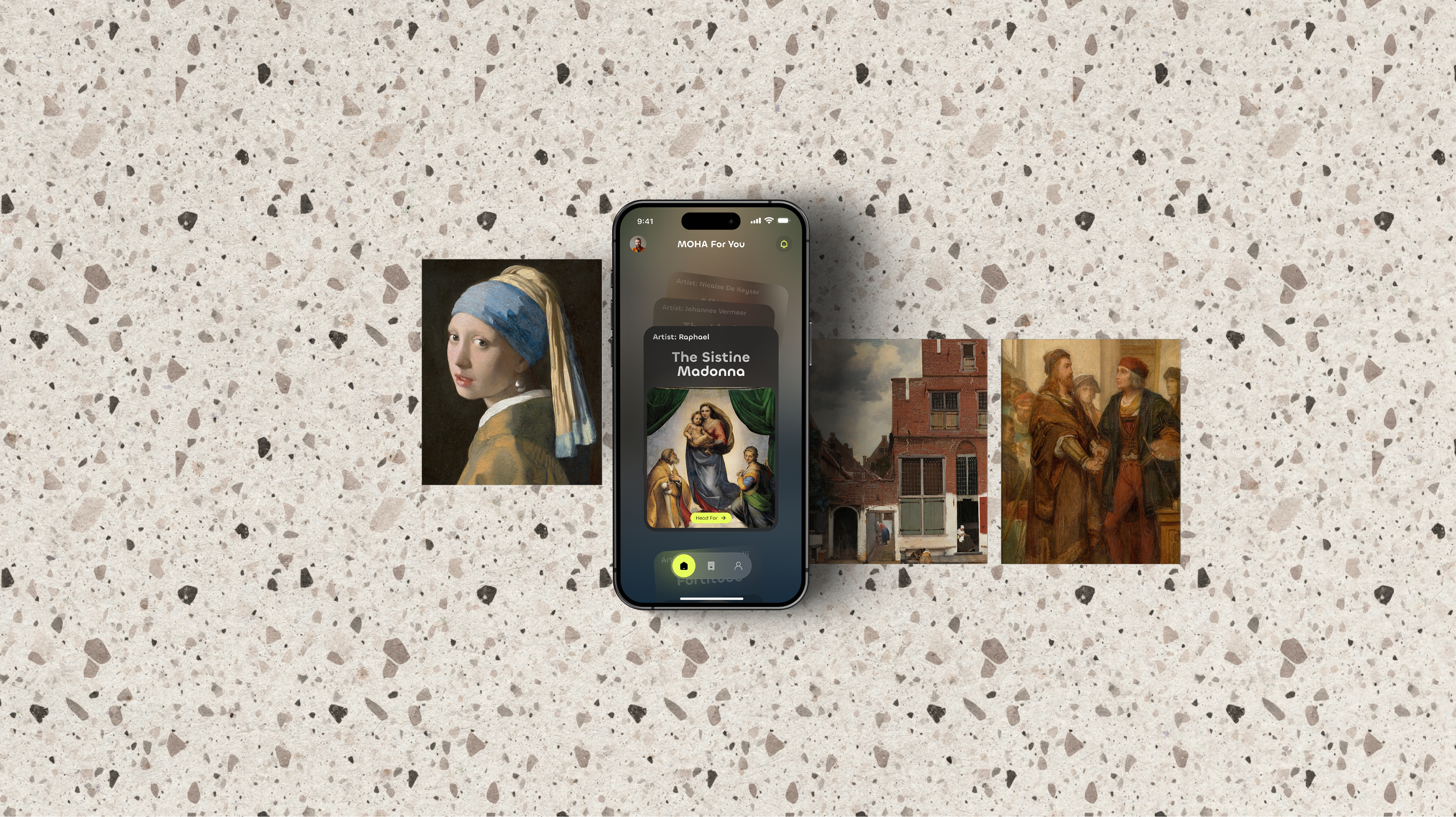 MOHA personalised art gifting interface